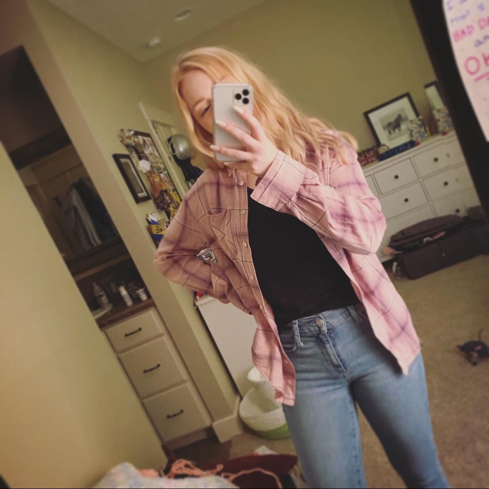 Pink button up - Picture 2 of 2